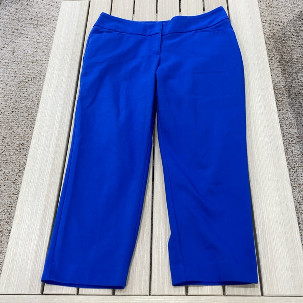 Apt 9 - Royal Blue Straight Leg Capri Pant - Size 6